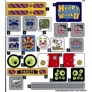 LEGO Sticker Sheet for Set 70432 - (67027/6293294)