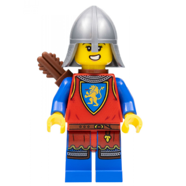 LEGO Castle Lion Knight Archer Female - Kadın Okçu Minifigür